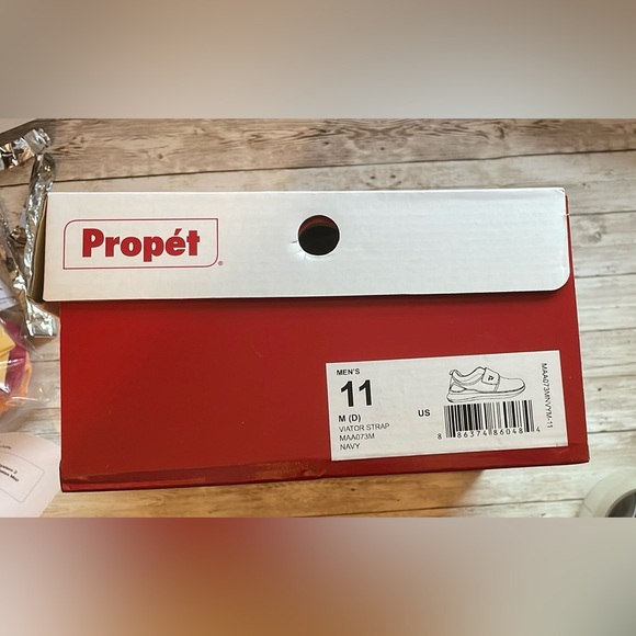 🆕 Propét Men's Viator Strap Walking Sneaker Shoes Footwear Navy Blue 11 - Picture 12 of 14